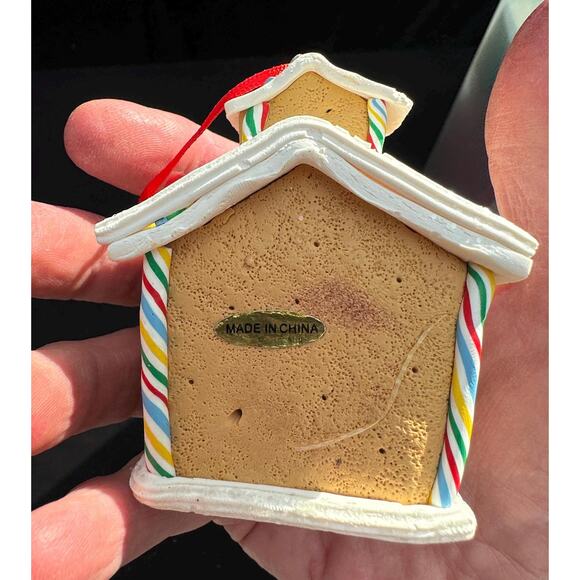 New Hallmark Gingerbread House Iced Christmas Ornament New With Tags - Picture 5 of 6